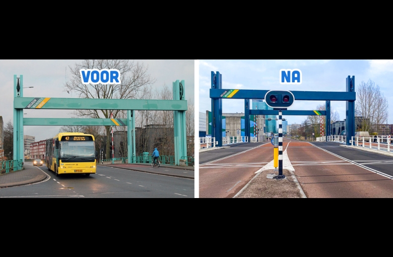 verkeerstellingen op de Nelson Mandelabrug